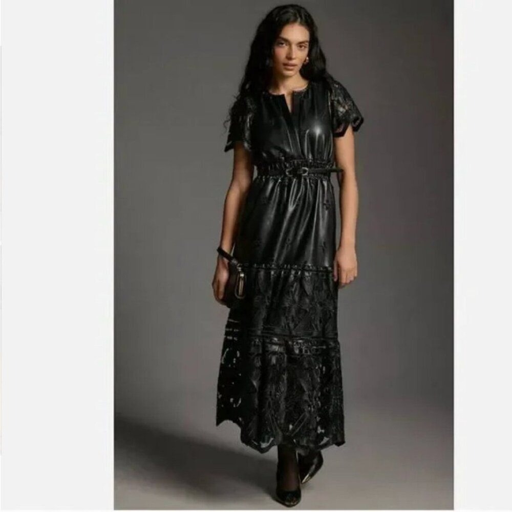 Anthropologie Somerset Maxi Dress Women's S Whimsigoth Gothic Lace - Picture 3 of 16